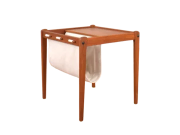 Teak magazine rack by Furbo, Denmark, 1960s