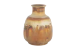 Small brown stoneware vase, designed by Gunnar Borg, Höganäs Keramik, Sweden, 1960s