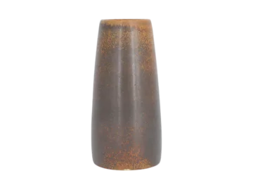 Small chocolate-brown stoneware vase, designed by Gunnar Borg, Höganäs Keramik, Sweden, 1960s