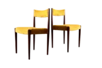 Pair of exotic wood chairs, Lübke, Germany, 1960s
