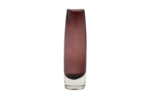 Plum Sommerso glass vase, Scandinavia, 1950s