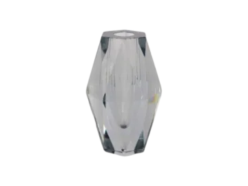Glass Diamond vase, designed by Asta Strömberg, Strömbergshyttan, Sweden, 1960s