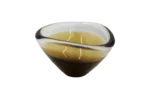 Gold-brown Sommerso glass bowl, Scandinavia, 1950s