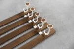 Wall-mounted coat rack, teak, Denmark, 1950s