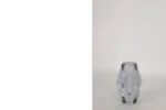 Glass Diamond vase, designed by Asta Strömberg, Strömbergshyttan, Sweden, 1960s
