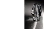 Glass Diamond vase, designed by Asta Strömberg, Strömbergshyttan, Sweden, 1960s