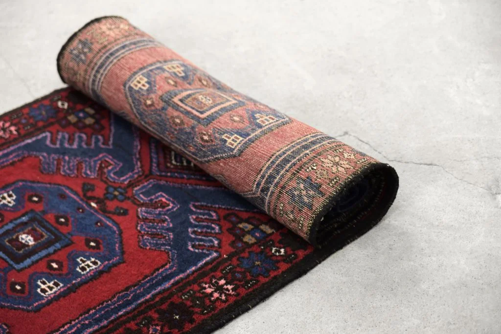 Long Oriental Hamadan Rug, IKEA, Persia/Iran, 1960s