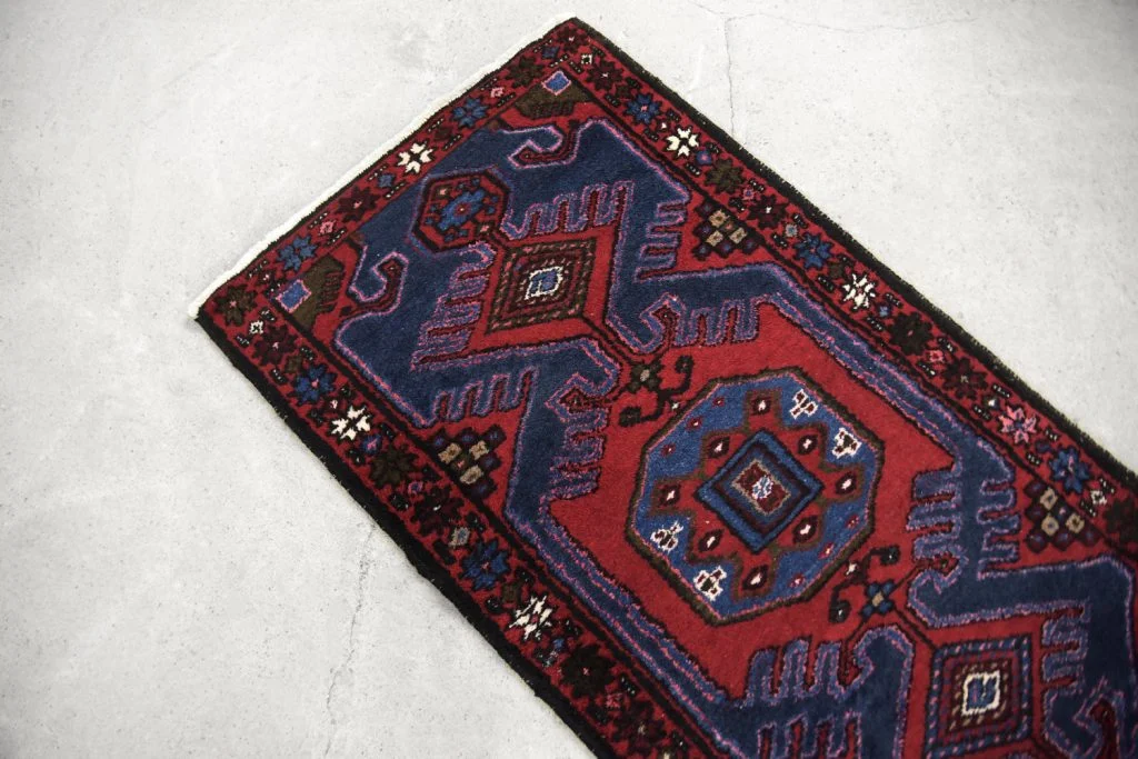 Long Oriental Hamadan Rug, IKEA, Persia/Iran, 1960s