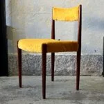Pair of exotic wood chairs, Lübke, Germany, 1960s