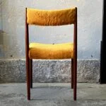 Pair of exotic wood chairs, Lübke, Germany, 1960s