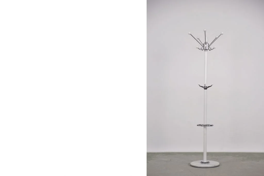 Floor coat rack with umbrella stand, second half of the 20th century