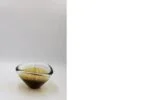 Gold-brown Sommerso glass bowl, Scandinavia, 1950s