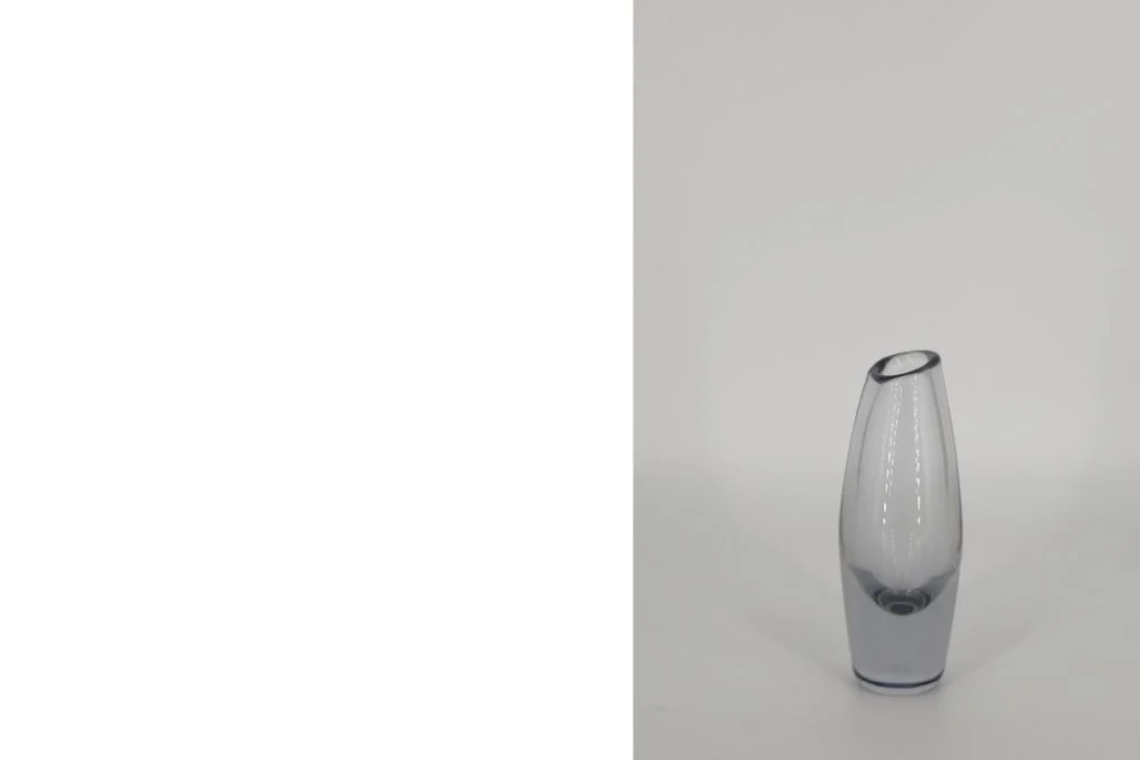 Vase, art glass, designed by Sven Palmquist, Orrefors, Sweden, 1950s