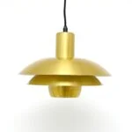 Gold lamp, Belux, Denmark, 1970s