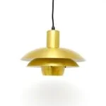 Gold lamp, Belux, Denmark, 1970s