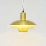 Gold lamp, Belux, Denmark, 1970s
