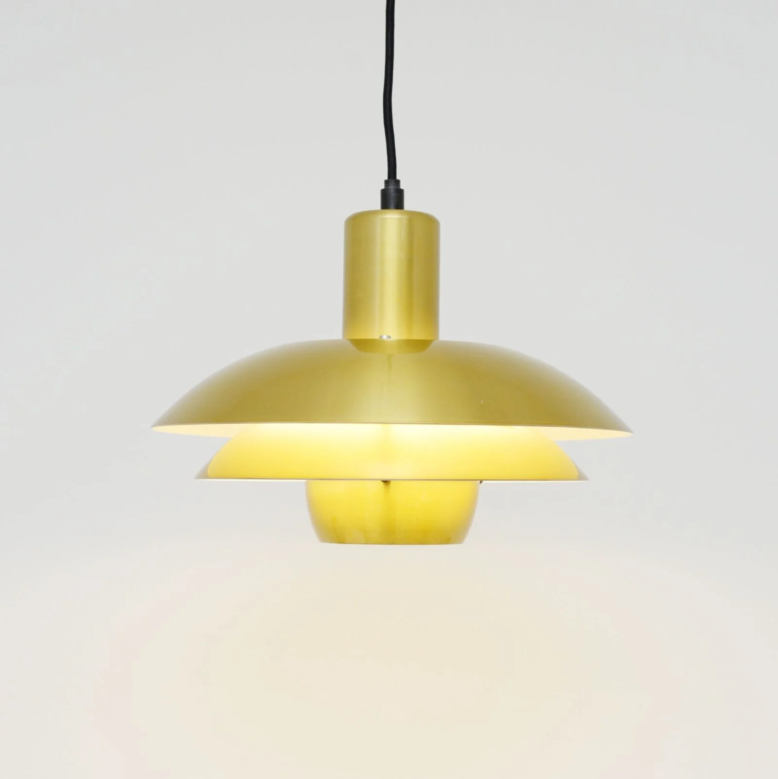 Gold lamp, Belux, Denmark, 1970s