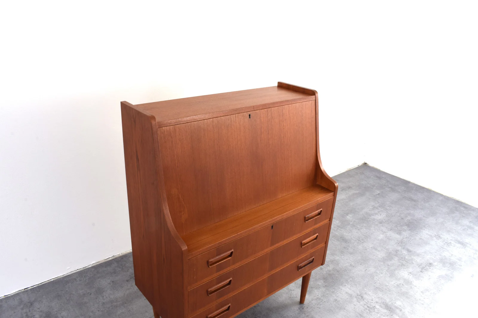 Teak writing desk designed by G. Nielsen, Tibergaard, Denmark, 1960s
