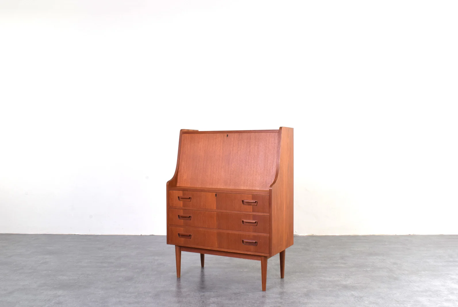 Teak writing desk designed by G. Nielsen, Tibergaard, Denmark, 1960s