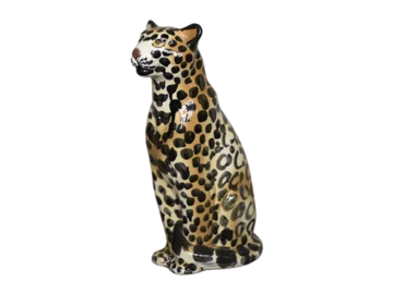 Ceramic leopard, Italy, 1970s