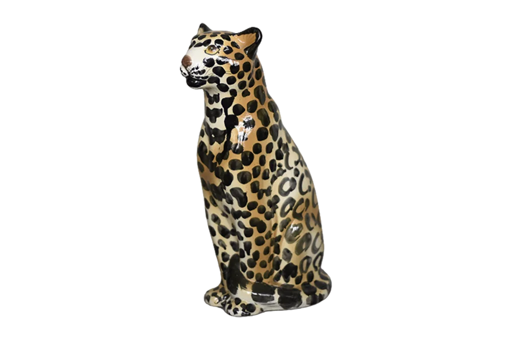 Ceramic leopard, Italy, 1970s