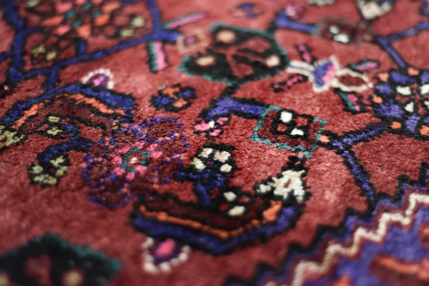 Hamadan Oriental Rug, Persia/Iran, 1960s