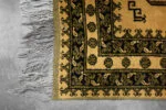 Afghan Gold Ersari Oriental Rug, Afghanistan, 1930s