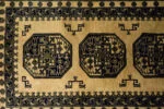 Afghan Gold Ersari Oriental Rug, Afghanistan, 1930s