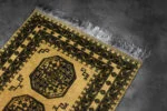Afghan Gold Ersari Oriental Rug, Afghanistan, 1930s