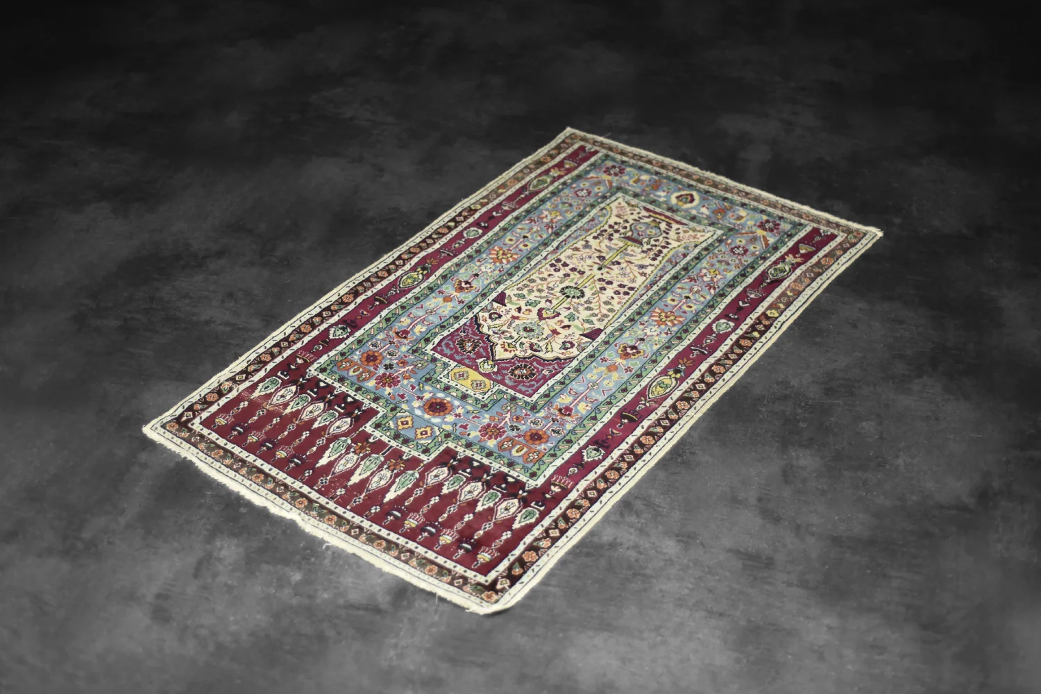 Orientalny dywan modlitewny Baluch, Iran, lata 60
