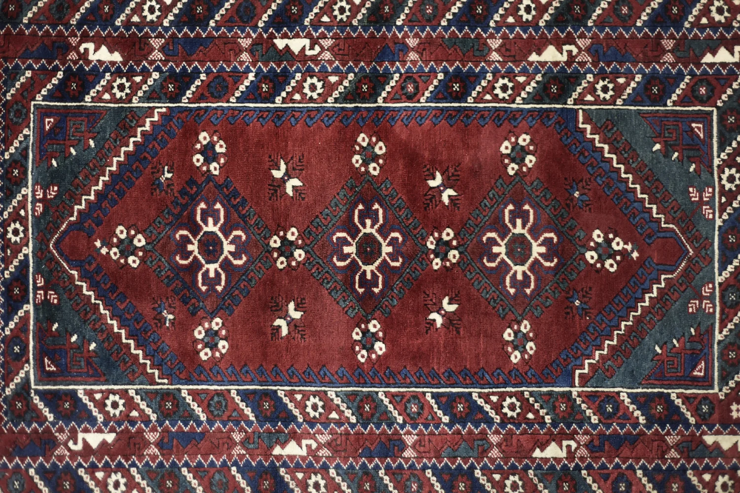 Afghan Oriental Rug, Afghanistan, 1970s