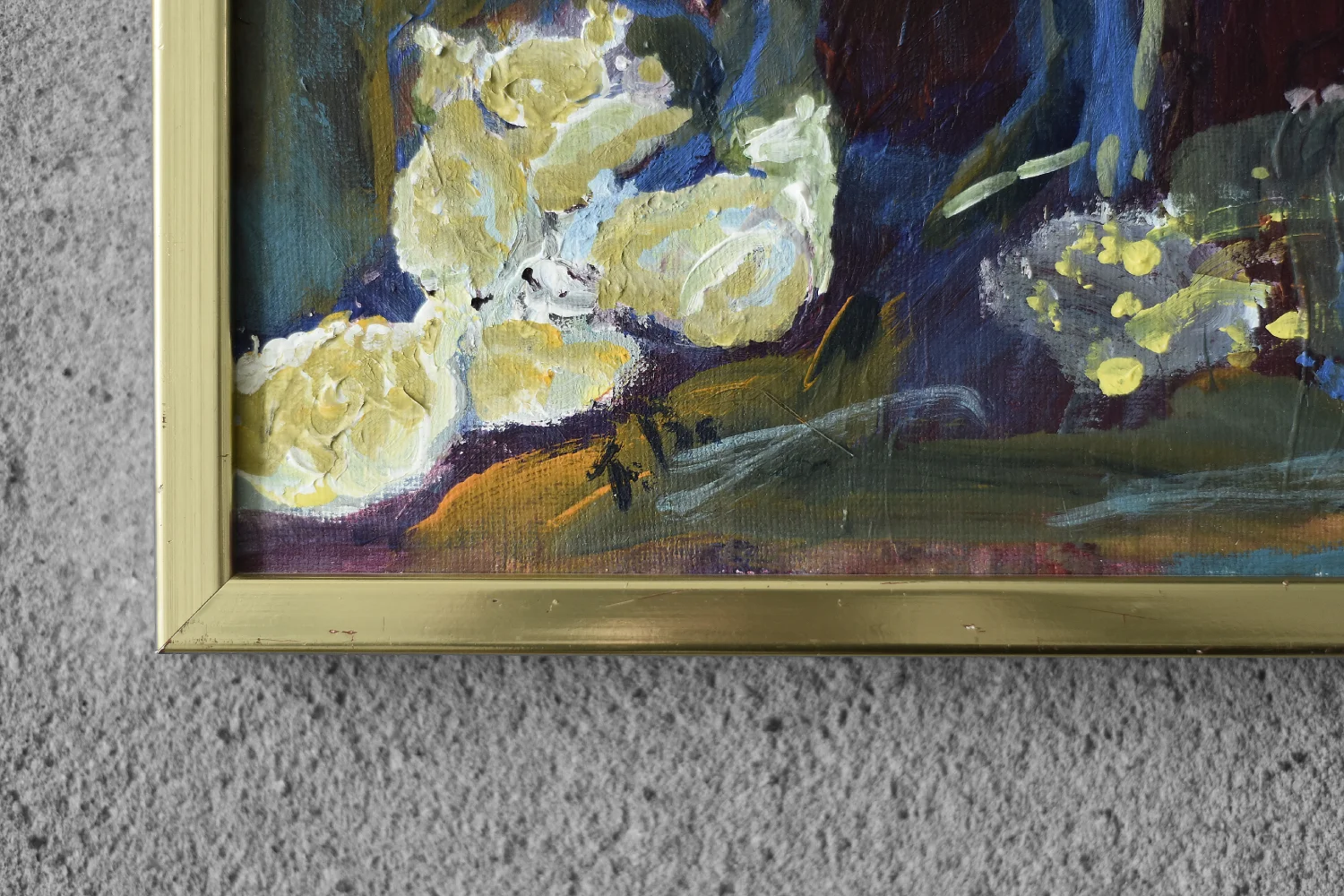 Obraz olejny na płótnie, Frideborg Bryth, Herdar, lata 50