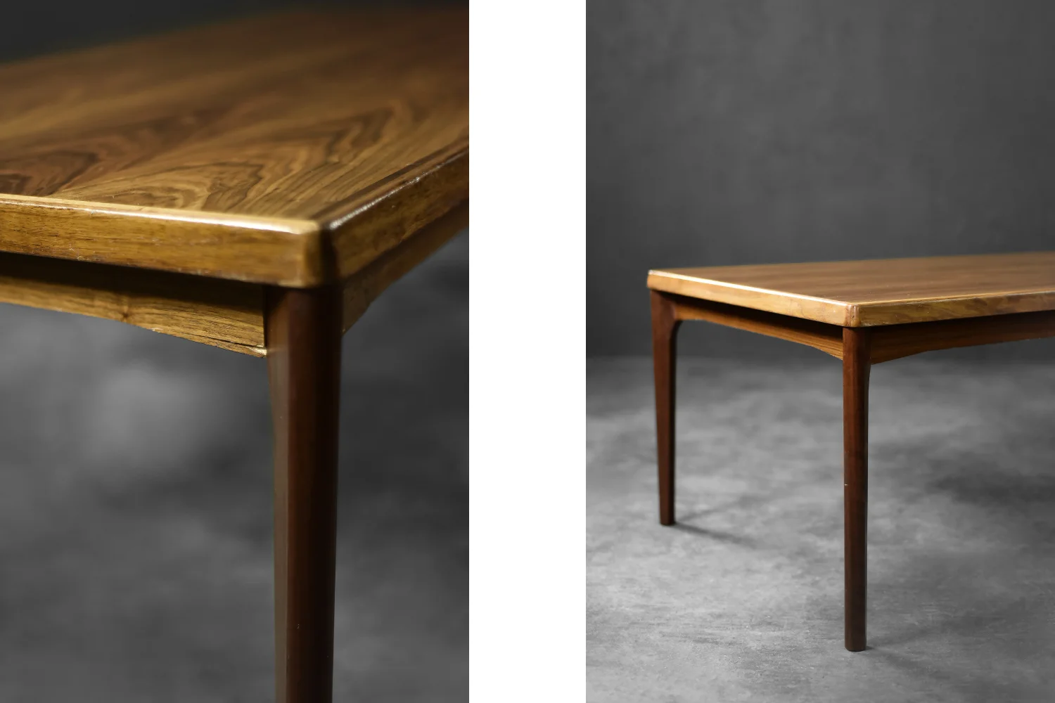 Teak coffee table, designed by Henning Kjærnulf for Vejle Møbelfabrik, Denmark, 1960s