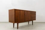 Vintage sideboard with hutch, Swarzędzkie Fabryki Mebli, PRL, 1970s