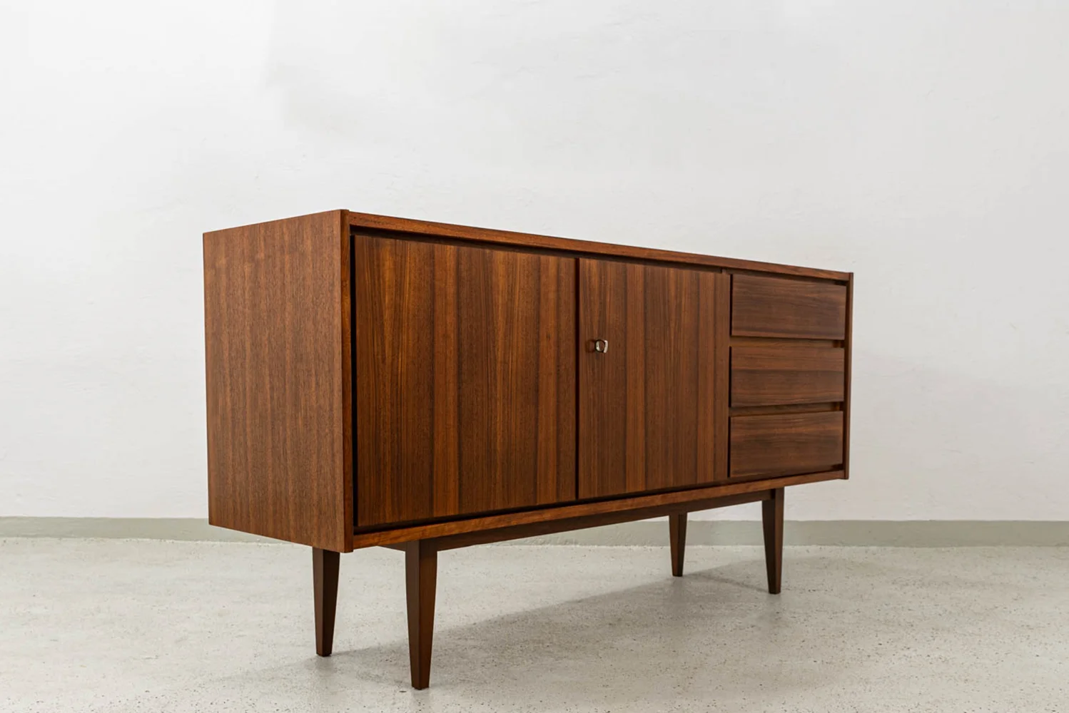 Vintage sideboard with hutch, Swarzędzkie Fabryki Mebli, PRL, 1970s