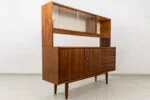 Vintage sideboard with hutch, Swarzędzkie Fabryki Mebli, PRL, 1970s