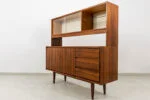 Vintage sideboard with hutch, Swarzędzkie Fabryki Mebli, PRL, 1970s