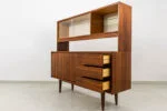 Vintage sideboard with hutch, Swarzędzkie Fabryki Mebli, PRL, 1970s