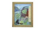 Oil painting on board, Frideborg Bryth, 1950s