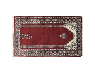 Oriental Mihrab prayer rug, Pakistan, 1960s