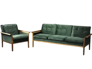 Rosewood lounge suite, designed by Knut Sæter for Vatne Møbler, Norway, 1960s