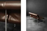 Two-seater sofa on a metal frame, Germany, 1970s
