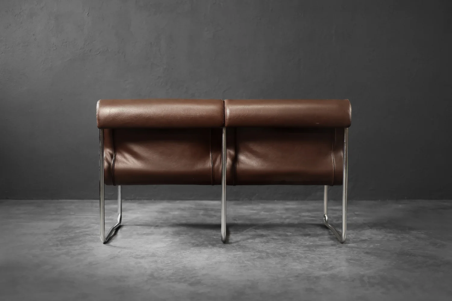 Two-seater sofa on a metal frame, Germany, 1970s