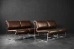 Two-seater sofa on a metal frame, Germany, 1970s