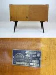 Vintage gramophone cabinet, Supraphon, Czechoslovakia, 1950s