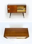 Vintage gramophone cabinet, Supraphon, Czechoslovakia, 1950s