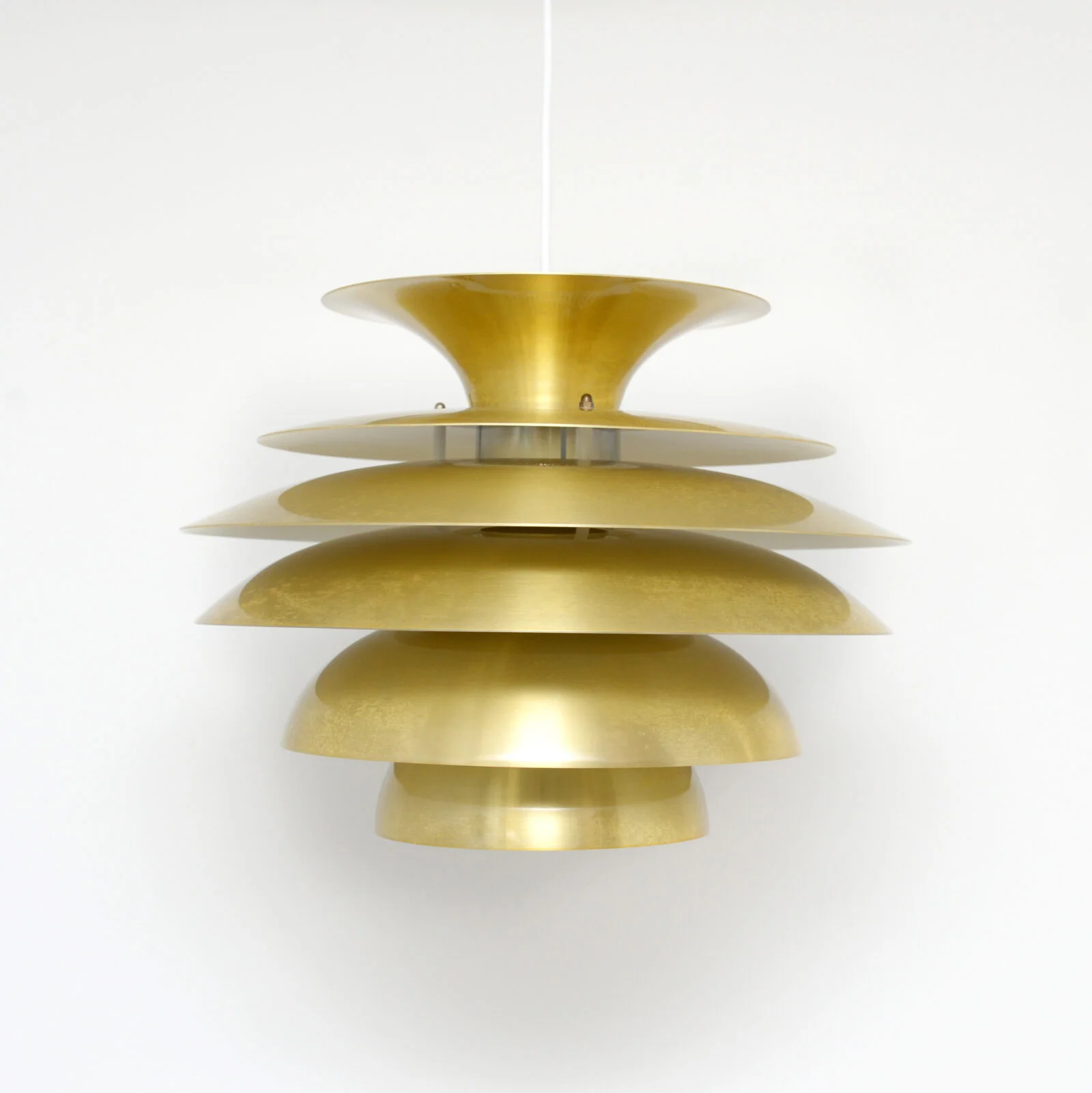 Gold vintage lamp, Denmark, 1970s