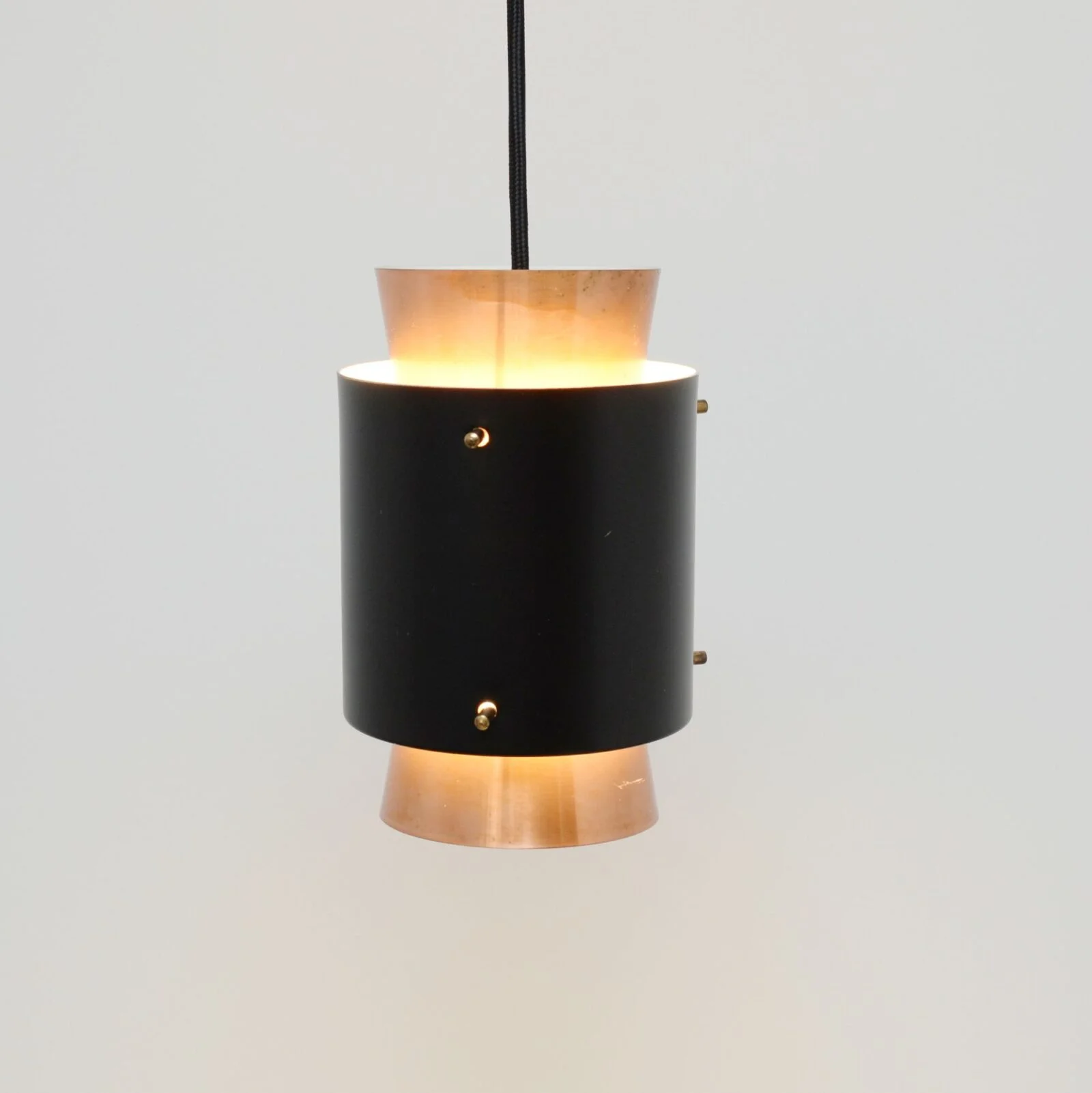 Copper Trava-style lamp, designed by Carl Thore, Sweden, 1960s