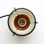 Copper Trava-style lamp, designed by Carl Thore, Sweden, 1960s