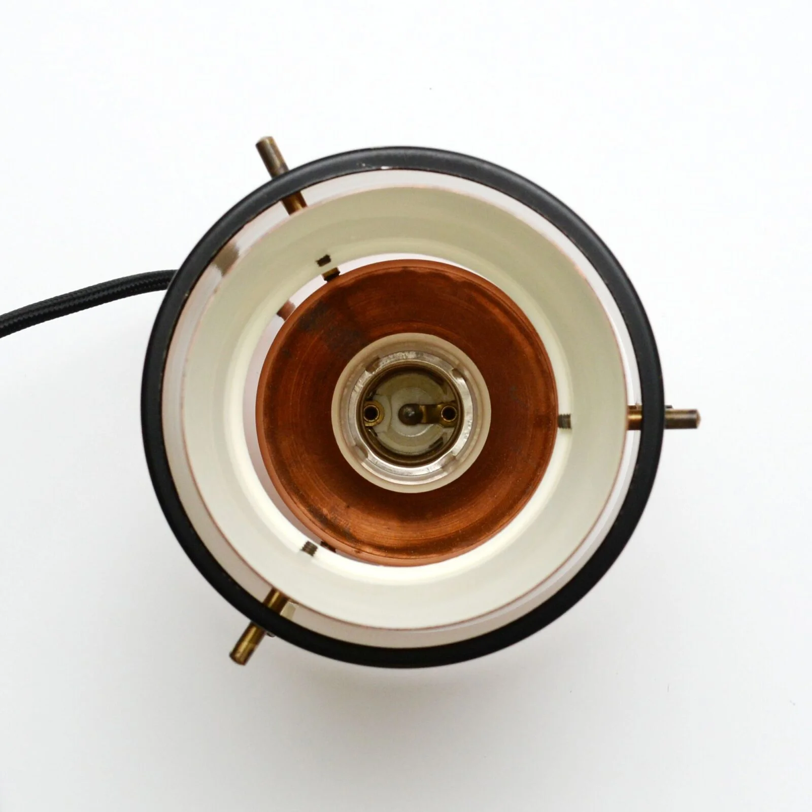 Copper Trava-style lamp, designed by Carl Thore, Sweden, 1960s